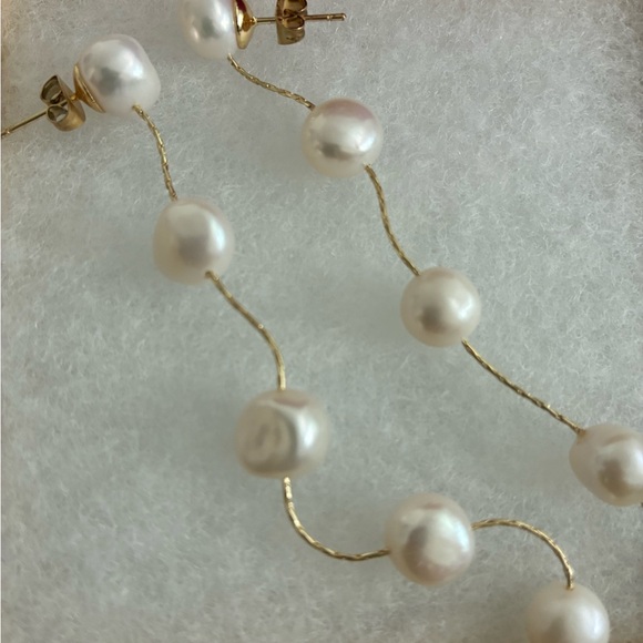 Natasha Denona Pearl Chain Earrings, new from Nordstrom. - Picture 6 of 7